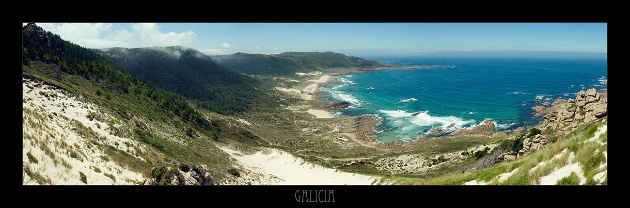Fotografía de paisaje de costa de Galicia